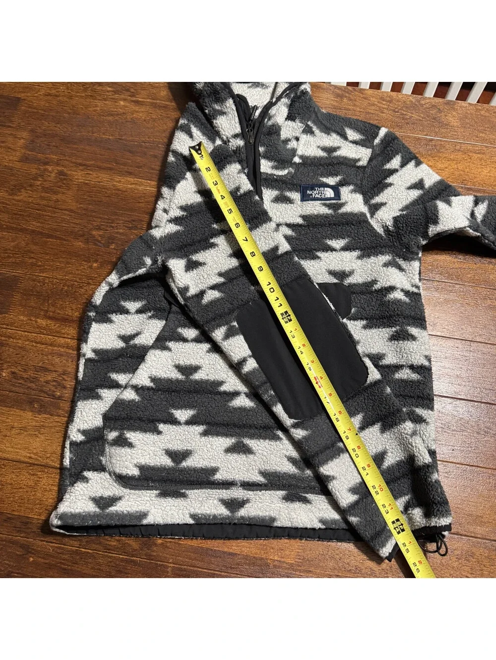 The North Face Mens Campshire Fleece Hoodie S Aztec Sherpa 1/4 Zip Pullover Gorp